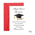 thumbnail image 2 of 2026 Graduation Greeting Card Set with Envelopes, Folded Postcard for High School College Grads, 15-Pack, 6.9 x 9.1 Inch, 2 of 6