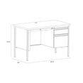 thumbnail image 6 of Hirsh 24x45 Right Hand Single Pedestal Metal Desk Beige/Oak, 6 of 6
