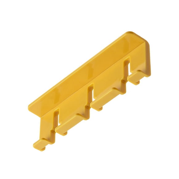 Injueey Soporte de ganchos autoadhesivos sin perforaciones montado en la pared colgador de almacenamiento de cables multifuncional dormitorio cocina Accesorios de baño Amarillo Injueey HA065113-02B