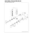 thumbnail image 6 of Kingston Brass KS512C Kingston Two-Handle 2-Hole Wall Mount Bar Faucet in Polished Chrome, 6 of 8