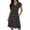 Black, variant on Summer Dresses for Women Plus Size Flutter Sleeve V Neck Sundress A Line Polka Dot Mini Dress Weekend Wear