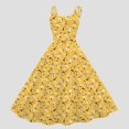 thumbnail image 3 of TJAZFJPA Robe Argentée Robes Vintage pour Femmes Sans Manches Longueur Genou Rétro Ligne A Évasée Swing Formelle Bal Fête Robe Grande Taille Robes Formelles Robes d'Été Grande Taille pour Femmes, 3 of 3