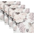 thumbnail image 5 of GZHJMY Flower Rose Napkins Table Decorations Napkin Set for Gift Giving, Dining, Parties 20 x 20in, 5 of 7
