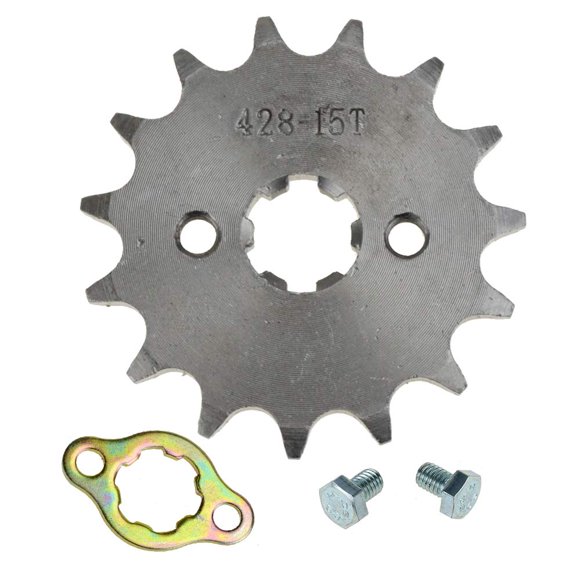 HIAORS 428 15T 17mm Motorcycle Front Engine Sprocket for 50cc 70cc 110cc 125cc 140cc 160cc TaoTao Roketa Coolster Sunl Lifan Chinese ATV Quad Dirt Bike