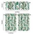 thumbnail image 6 of Kitchen Curtains 36 Inch Short - 3 Panel Set, Rod Pocket Window Curtain with Boho Cactus and Succulent Art, 100% Polyester for Farmhouse, Cafe, Kitchen, Bedroom, Easy Wash, 6 of 6