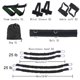 thumbnail image 5 of Bandas de resistencia para fitness deportivo, juego de correas de estiramiento para ejercicios de piernas y brazos, boxeo, muay thai, gimnasio, entrenamiento de rebote., 5 of 5