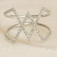 thumbnail image 4 of Criss Cross Diamond Ring, 14k Solid Gold, Natural Diamonds, Everyday Wear Jewelry, Ready To Ship, Women's Day Gift, 4 of 9
