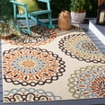 thumbnail image 2 of SAFAVIEH Veranda Axum Geometric Indoor/Outdoor Area Rug, Cream/Terracotta, 2' x 3'7", 2 of 6