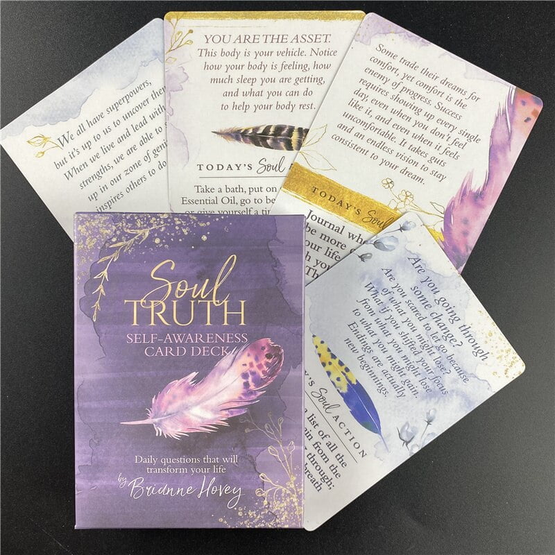 Tarot Y Oráculo De 48 Cartas – Mazo Para Principiantes, Guía Espiritual Y Meditación, Portátil Y Fácil De Usar, Ideal Para Crecimiento Personal Y Reuniones