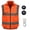 Orange, variant on Safety Cooling Vest Jacket with 2 Fans Reflective Ice Vest for Hot Weather