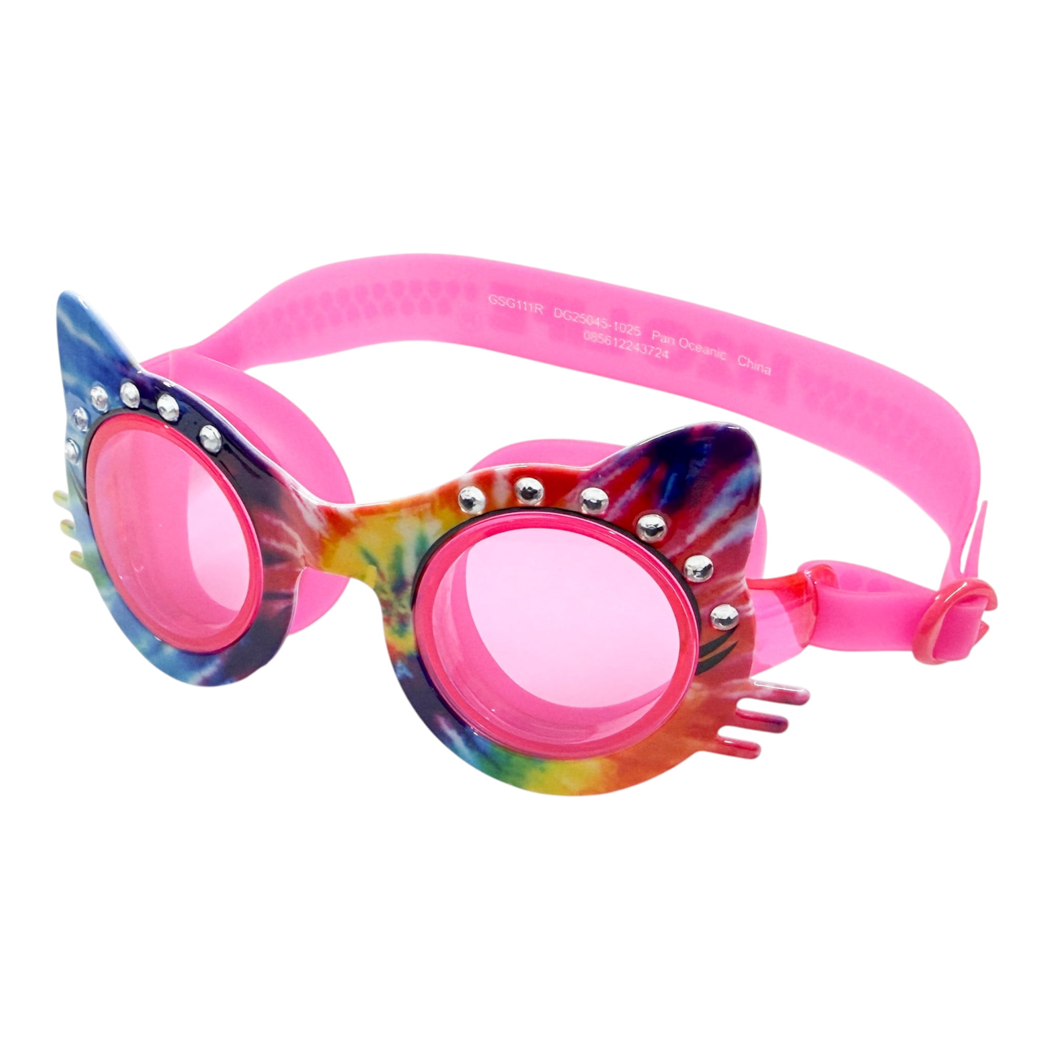 Lovely Cheetah Pink Swim Googles