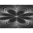 thumbnail image 1 of Ahgly Company Machine Washable Indoor Rectangle Transitional Charcoal Black Area Rugs, 4' x 6', 1 of 7