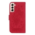 thumbnail image 5 of Nalacover For Samsung Galaxy S22 Plus Wallet Case,Embossed Sun Flower Pattern PU Leather Magnetic Flip Folio Book Credit Card Holder Shockproof for Women Men Phone Cover+Strap.Red, 5 of 10