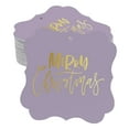 thumbnail image 1 of Inkdotpot Real Gold Foil Bracket Shape Paper Hang Tags Merry Christmas Favor Tags Pack Of 50, 1 of 6