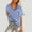 Blue2, variant on Njoeus Workout Tops Women Oversized Tshirts Women Women Oversized T-Shirt Striped Short Sleeve V Neck Tee Shirt Casual Loose Drop Shoulder Summer Going Out Top Womens Summer Outfits On Clearan