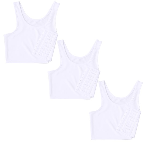 Sleeveless Women Short Solid Vest Fashion Tank Tops Chest Compression Women's Blouse