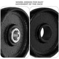 thumbnail image 3 of Phenofice 2 Pcs Roues pour Palette Noir Design Rond Horizontal Remplacement pour Professionnels, 3 of 8