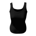 thumbnail image 5 of Women's Square Neck Seamless Sleeveless Tank Top, Cute Basic Summer Shirt with Slim Fit for Layering,Black L, 5 of 5
