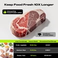 thumbnail image 2 of 65KPa Vacuum Sealer Machine with 4 Modes (Dry/Moist/Pulse/Seal), Built-in Cutter, Digital Display & 10 Bags, for Food Storage, Sous Vide & Meal Prep, 2 of 8