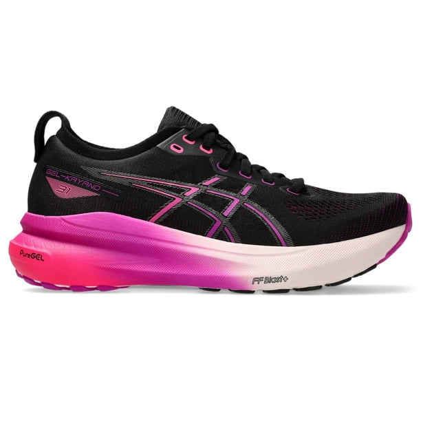 Zapatillas para correr Asics Gel-Kayano 31 para mujer, negro/negrita, magenta