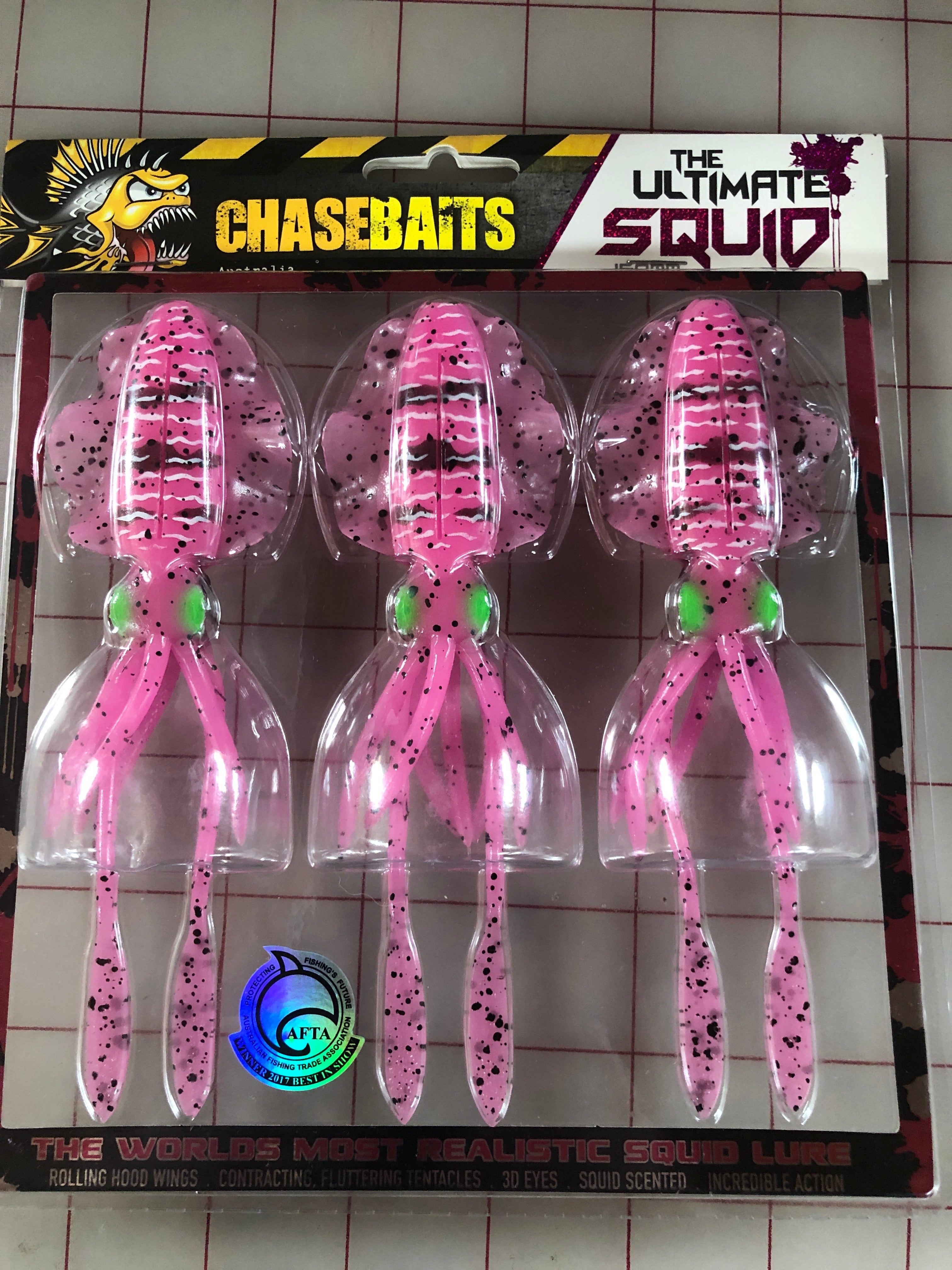 Chasebaits The Ultimate Squid Fishing Lure 7.8 (2pcs), Calamari 