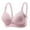 Pink, variant on Ohufall Women's Bra Non Steel Ring Style Printed Gathered Breathable Underwear Daily Bra Summer 36C-46C
