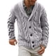 thumbnail image 1 of Cvlife Men 's Chal neck cardigan sweater Button Front Solid color Leisure Long sleeves knitwear CVLIFE Casual suelto, 1 of 2