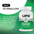 thumbnail image 6 of Lipo-Flavonoid Advanced Balance Support with Vitamin D3 for Vertigo Like Symptoms, Dizziness & Spinning, 30 Caplets, 6 of 12