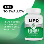 Lipo-Flavonoid Advanced Balance Support with Vitamin D3 for Vertigo Like Symptoms, Dizziness & Spinning, 30 Caplets