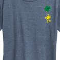 thumbnail image 3 of Peanuts - St. Patrick's Day- Woodstock Clover   - Women's Short Sleeve Graphic T-Shirt, 3 of 6