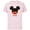 Soft Pink, variant on Disney Mickey Mouse Red Shorts Icon Hijo Familia Spanish- Short Sleeve Cotton T-Shirt for Adults - Customized-Black