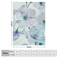 thumbnail image 4 of Chilfamy Purple Watercolor Flower - Throw Blanket Flannel Blanket Cozy Soft Blanket Travel Blanket Fuzzy Blanket Home Decor Personalized Blanket Fall Throw Blanket for Bed Couch 40x50in, 4 of 6