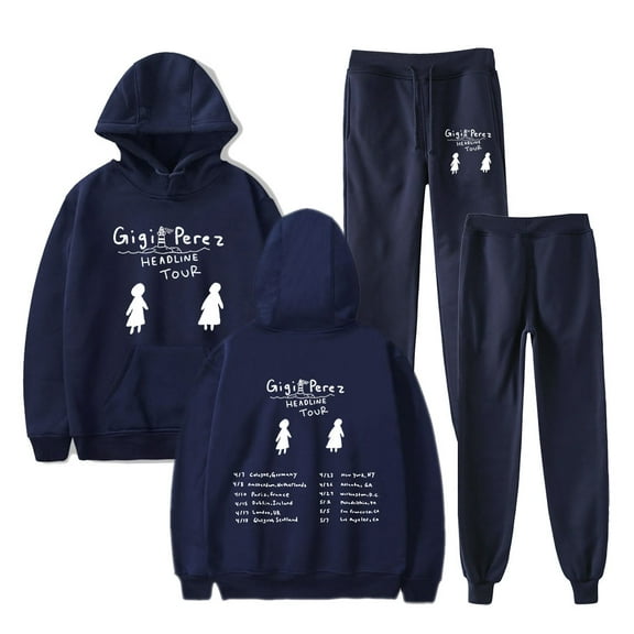 gigi perez headline tour 2025  hoodies suits pocket drawstring hoodies sweatshirt men/women Strap sports pants