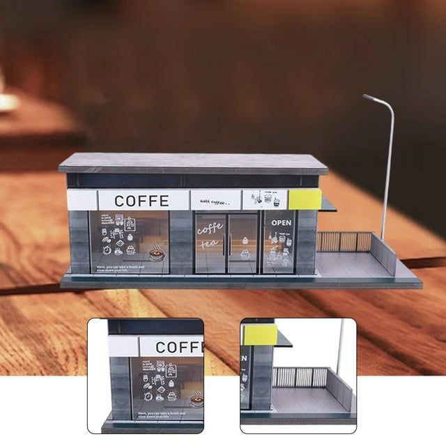 Vitrina para maquetas de coches a escala 1/64, caja de almacenamiento para coches de juguete, diorama, decoración de accesorios fotográficos, adorno, Estilo B