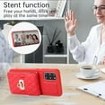 thumbnail image 3 of Phone Case for Samsung Galaxy S20 Plus S20+ 5G Wallet Cover with Credit Card Holder Shoulder Crossbody Strap Long Lanyard Leather Cell Accessories S20+5G S20plus 20S + S2O S 20 20+ G5 Women Girls Red, 3 of 15