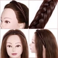 thumbnail image 4 of SEGO Braided Headband With Teeth Hair Hoop Braid Headband Fishtail Braids Hairband With Tooth Synthetic Fish Tail Hair Band Plaited Hairband Women Headband Hairpiece For Girl, 4 of 7