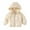 Off-white, variant on BULLPIANO 1-6T Boys Girls Winter Fleece Jackets Snowsuit Coats Hoods Windproof Warm Padded Puffer Outerwear