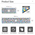thumbnail image 3 of Yayeee Faucet Mat for Kitchen Sink 30" Diatomite Long Splash Guard Pad, Blue Checkered Daisy, 3 of 7