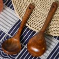 thumbnail image 2 of Kitchen Long Handle Wooden Dessert Rice Soup Spoon Teaspoon Cooking Utensil, 2 of 10