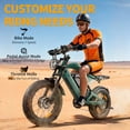 thumbnail image 3 of SMARTRAVEL Electric Dirt Bike for Adults,3000W Peak Dual Motor,52V 50Ah Dual Battery,20 x 4.0 Fat Tire,Full Suspension,35 MPH, 3 of 6