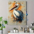 thumbnail image 4 of Qisvanset 12x16 Inch Framed Canvas Wall Art Watercolor Brown Pelican Ready To Hang Nature Home Wall Decor, 4 of 8