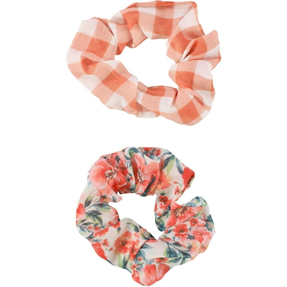 American Eagle Womens 2-Pack Hair Scrunchie, Orange,