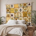thumbnail image 3 of Orange Coastal Large Tapestry for Bedroom Wall Hanging Tapestry,Turtle Nautical Anchor Octopus Starfish Ceiling Backdrop Tapestries Poster Blanket Wall Decor for Teens Room Living Room 100" x 59", 3 of 8