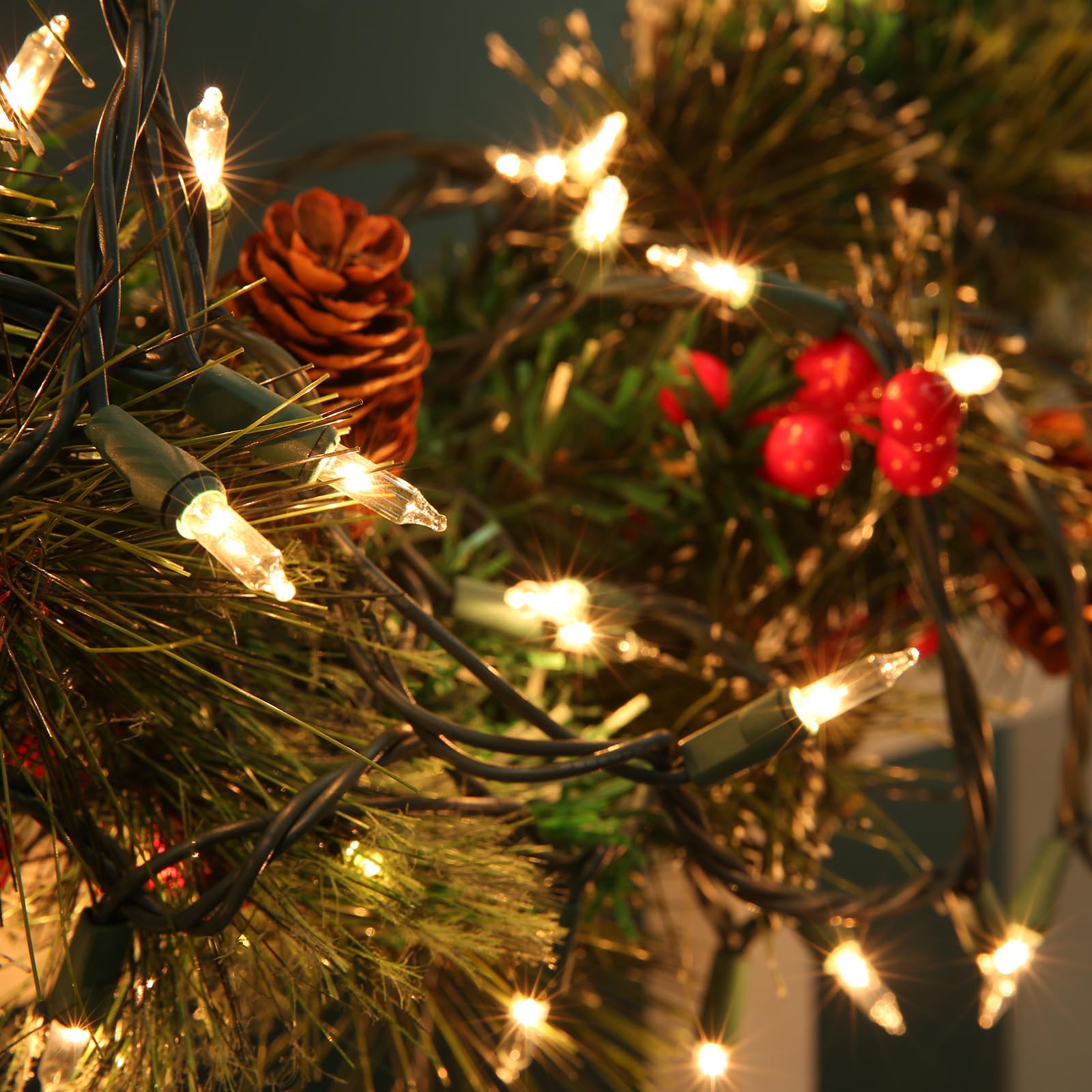 Toodour Warm White Christmas String Lights 50-Count photo 4