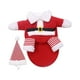 thumbnail image 2 of Ropa navideña para mascotas, traje navideño para mascotas con sombrero, linda ropa de Papá Noel L, 2 of 9