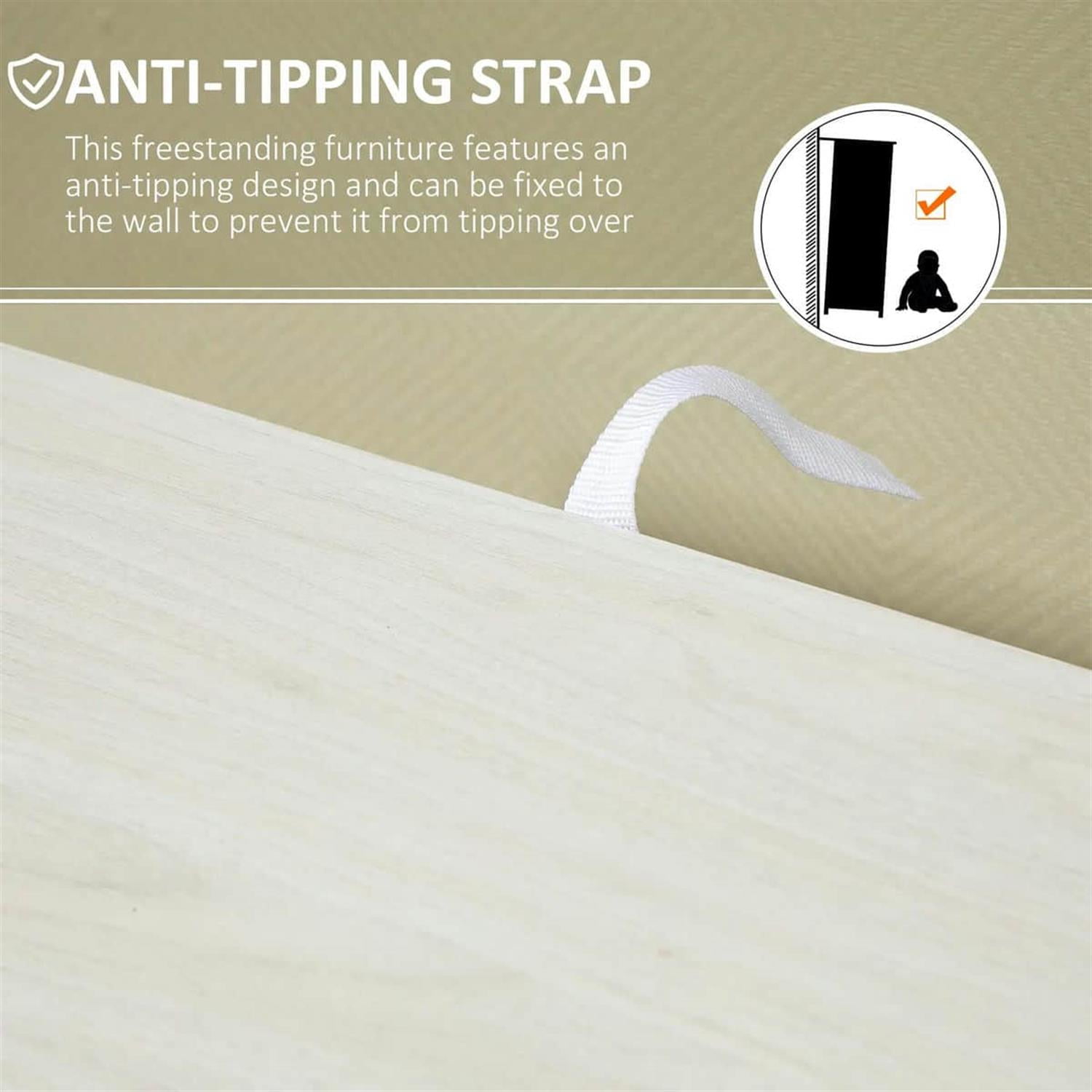 Demi Bonn 32" Freestanding Storage Cabinet, Modern 4-Drawer Bathroom Floor Cabinet, Space-Saving, White