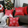 thumbnail image 1 of Merry Christmas Throw Pillow Cover 18"x18" (Set of 4), 1 of 7