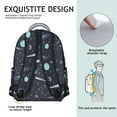 thumbnail image 2 of Cosmic Galaxy Students Backpack Sci-fi Lovers Outer Space Nebula Celestial Design, Durable and Adjustable Strap School Bag, 2 of 6
