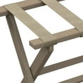 thumbnail image 2 of HomeRoots 383087 Earth Friendly Taupe Folding Luggage Rack with Dark Tan Straps, 2 of 2