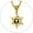 02.18K Gold, variant on Star of David Necklace for Men Women Stainless Steel/Gold Plated/Black with Cross/Dog Tag Pendant Classic Jewish Isael Necklaces Jewelry Gift